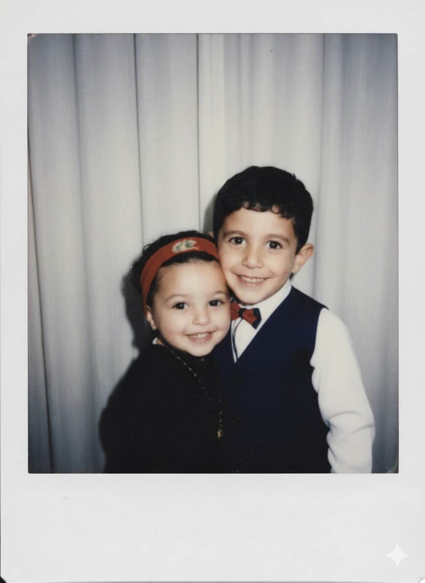 Amr and Malak as children